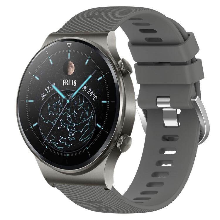 Cinturino in silicone morbido tinta unita da 22 mm, For Huawei Watch 3 Pro, For Huawei GT2 Pro