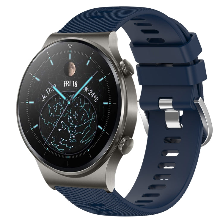 Cinturino in silicone morbido tinta unita da 22 mm, For Huawei Watch 3 Pro, For Huawei GT2 Pro