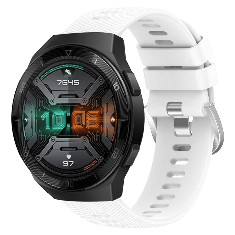 Cinturino in silicone morbido tinta unita da 22 mm, For Huawei Watch GT 2E, For Huawei GT2 46mm