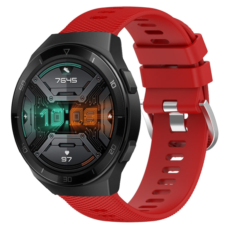 Cinturino in silicone morbido tinta unita da 22 mm, For Huawei Watch GT 2E, For Huawei GT2 46mm