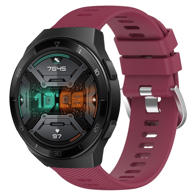 Cinturino in silicone morbido tinta unita da 22 mm, For Huawei Watch GT 2E, For Huawei GT2 46mm