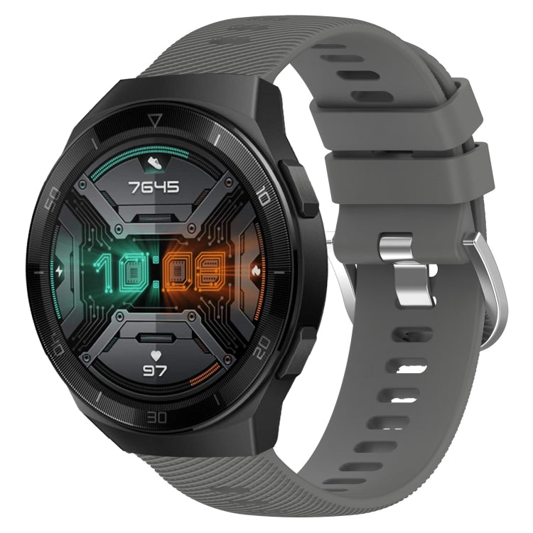 Cinturino in silicone morbido tinta unita da 22 mm, For Huawei Watch GT 2E, For Huawei GT2 46mm