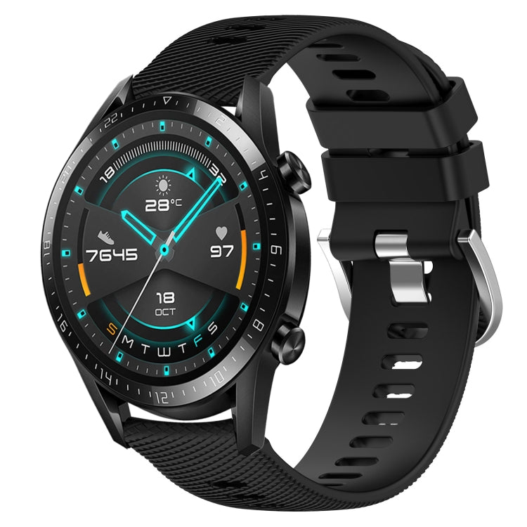 Cinturino in silicone morbido tinta unita da 22 mm, For Huawei Watch GT 2E, For Huawei GT2 46mm