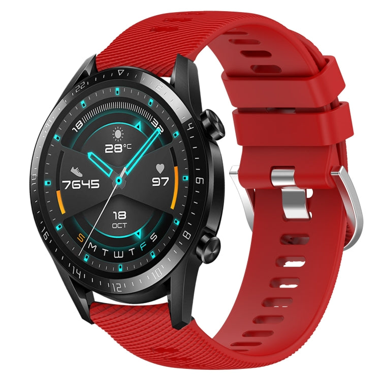 Cinturino in silicone morbido tinta unita da 22 mm, For Huawei Watch GT 2E, For Huawei GT2 46mm