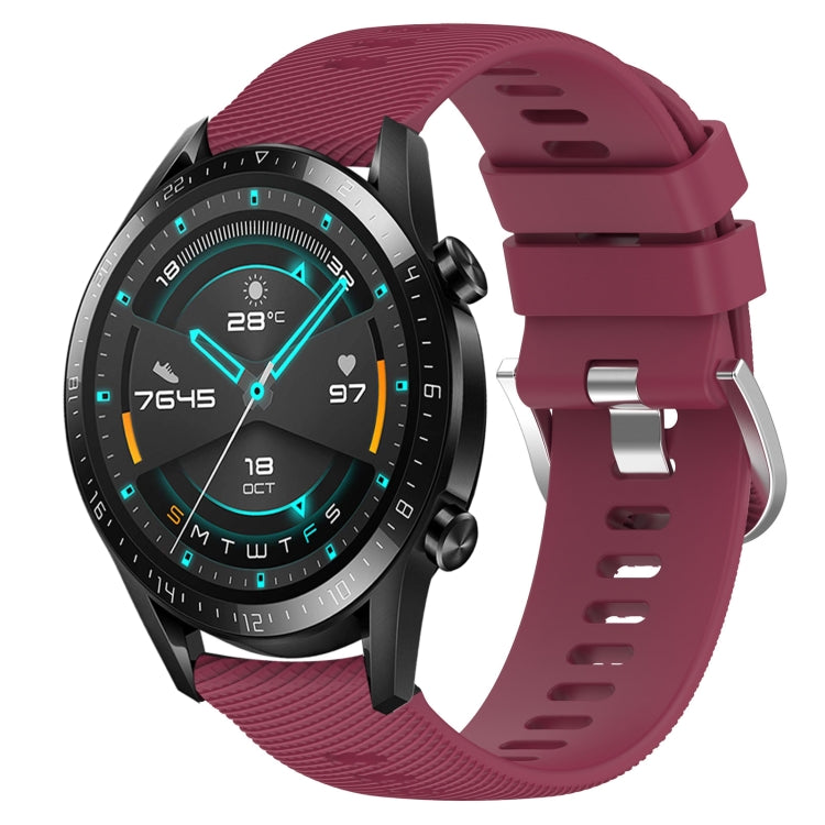 Cinturino in silicone morbido tinta unita da 22 mm, For Huawei Watch GT 2E, For Huawei GT2 46mm