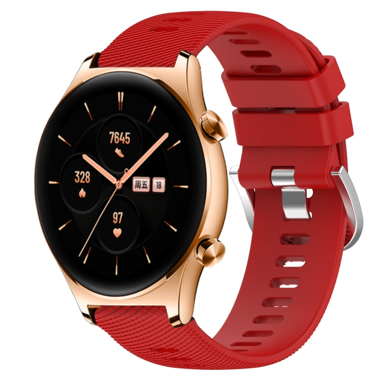 Cinturino in silicone morbido tinta unita da 22 mm, For Honor Watch GS 3, For Honor Watch GS Pro