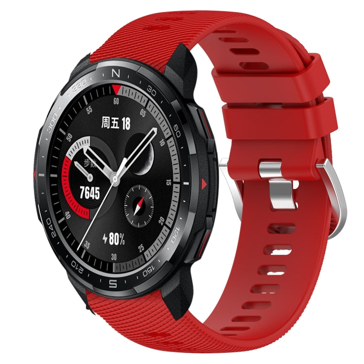Cinturino in silicone morbido tinta unita da 22 mm, For Honor Watch GS 3, For Honor Watch GS Pro