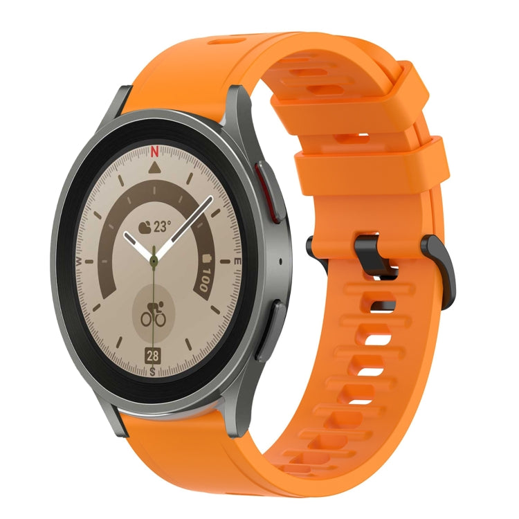 Cinturino in silicone morbido tinta unita da 20 mm, For Samsung Galaxy Watch 5 Pro 45mm, For Samsung Galaxy Watch 4 44mm