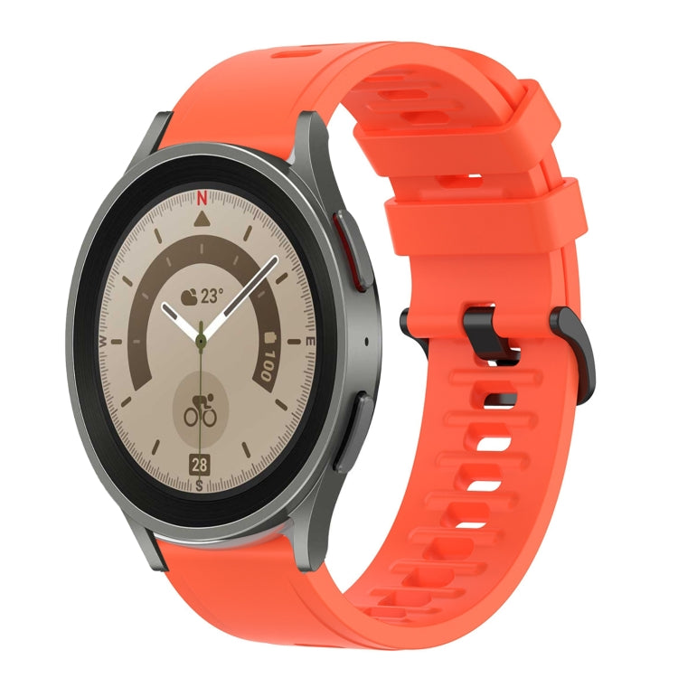 Cinturino in silicone morbido tinta unita da 20 mm, For Samsung Galaxy Watch 5 Pro 45mm, For Samsung Galaxy Watch 4 44mm