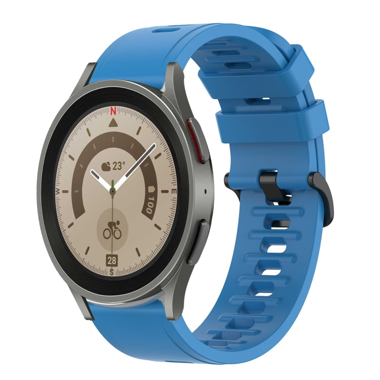 Cinturino in silicone morbido tinta unita da 20 mm, For Samsung Galaxy Watch 5 Pro 45mm, For Samsung Galaxy Watch 4 44mm