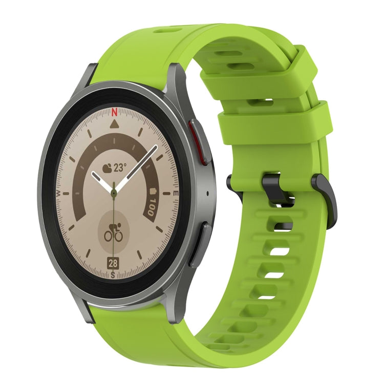 Cinturino in silicone morbido tinta unita da 20 mm, For Samsung Galaxy Watch 5 Pro 45mm, For Samsung Galaxy Watch 4 44mm