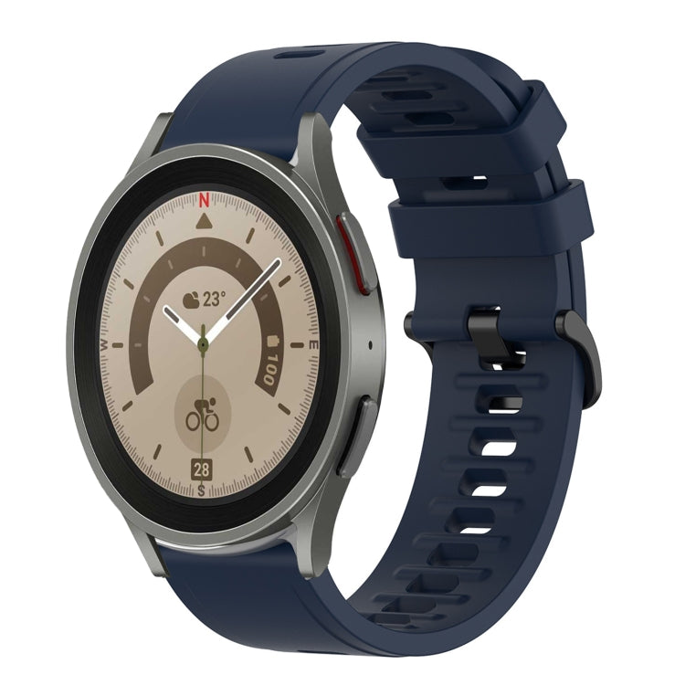 Cinturino in silicone morbido tinta unita da 20 mm, For Samsung Galaxy Watch 5 Pro 45mm, For Samsung Galaxy Watch 4 44mm