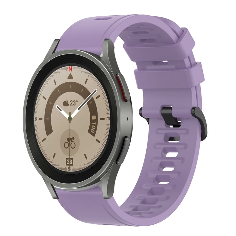 Cinturino in silicone morbido tinta unita da 20 mm, For Samsung Galaxy Watch 5 Pro 45mm, For Samsung Galaxy Watch 4 44mm