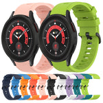 Cinturino in silicone morbido tinta unita da 20 mm, For Samsung Galaxy Watch 5 Pro 45mm, For Samsung Galaxy Watch 4 44mm