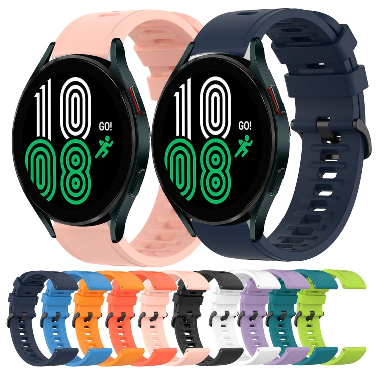 Cinturino in silicone morbido tinta unita da 20 mm, For Samsung Galaxy Watch 4 40mm, For Samsung  Galaxy Watch 4 Classic 42mm