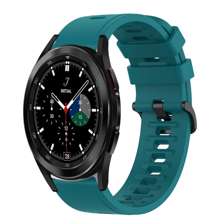 Cinturino in silicone morbido tinta unita da 20 mm, For Samsung  Galaxy Watch 4 Classic 46mm, For Samsung Galaxy Watch Active 2 40mm