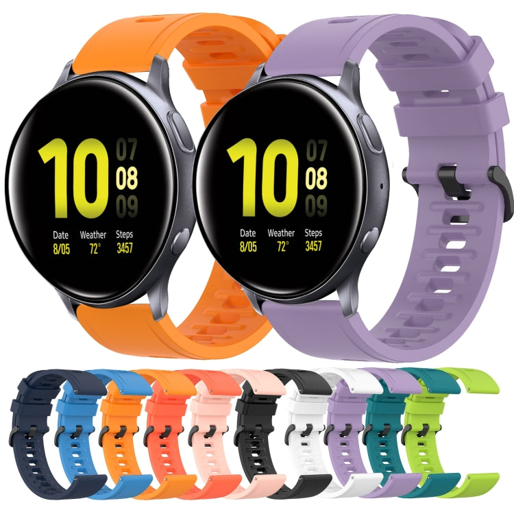 Cinturino in silicone morbido tinta unita da 20 mm, For Samsung Galaxy Watch Active 2 44mm, For Samsung Galaxy Watch 42mm