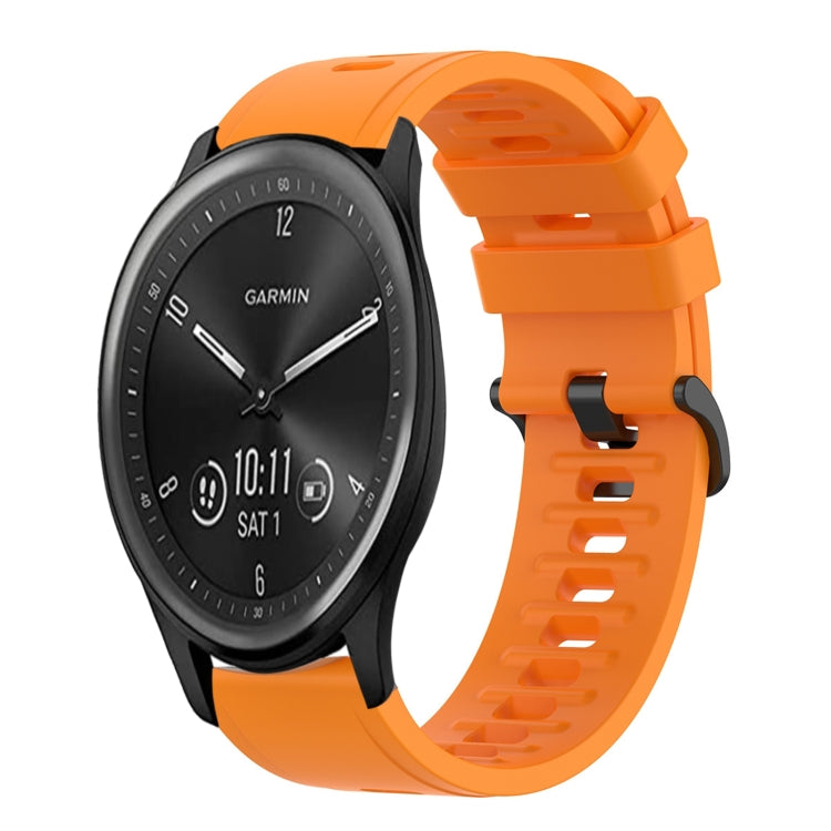 Cinturino in silicone morbido tinta unita da 20 mm, For Garmin Vivomove Sport, For Garmin Venu 2 Plus