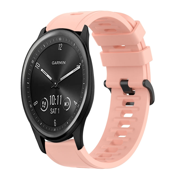 Cinturino in silicone morbido tinta unita da 20 mm, For Garmin Vivomove Sport, For Garmin Venu 2 Plus