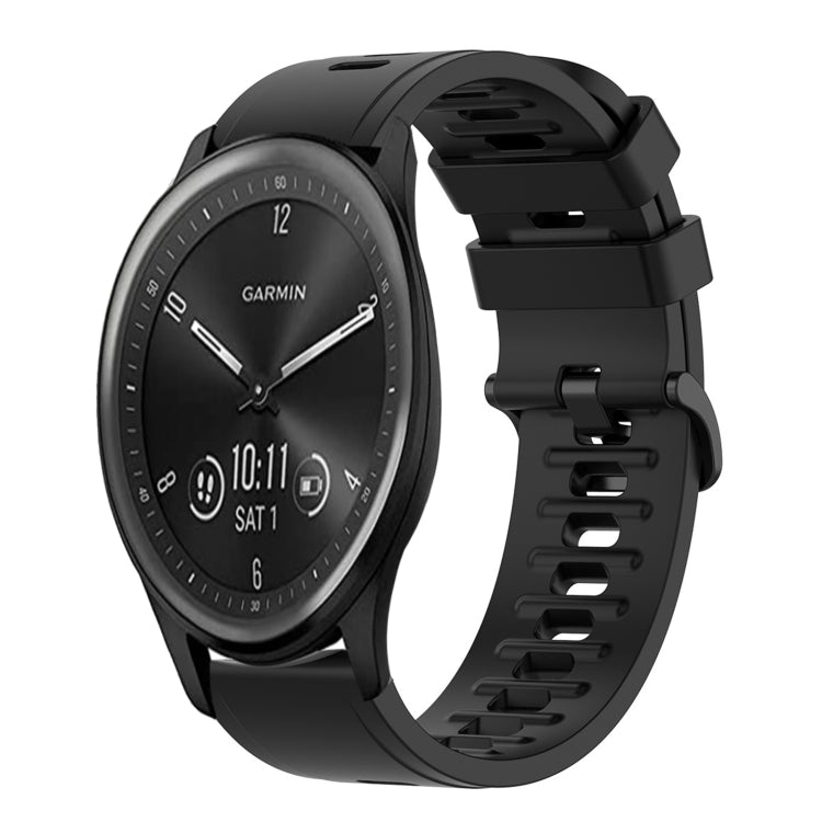 Cinturino in silicone morbido tinta unita da 20 mm, For Garmin Vivomove Sport, For Garmin Venu 2 Plus