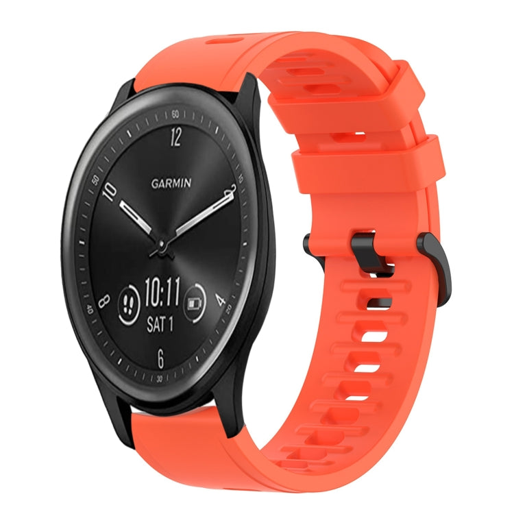 Cinturino in silicone morbido tinta unita da 20 mm, For Garmin Vivomove Sport, For Garmin Venu 2 Plus