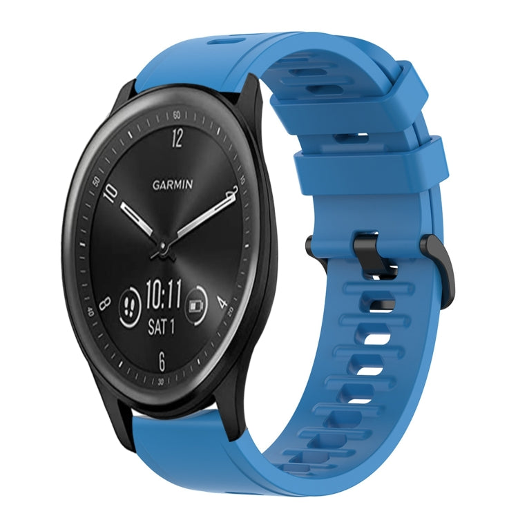 Cinturino in silicone morbido tinta unita da 20 mm, For Garmin Vivomove Sport, For Garmin Venu 2 Plus