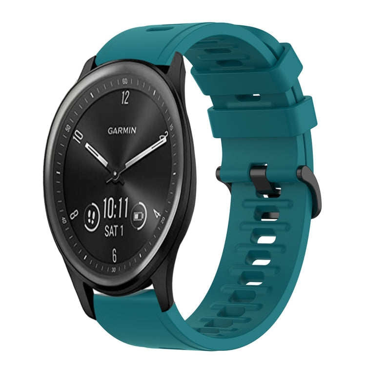 Cinturino in silicone morbido tinta unita da 20 mm, For Garmin Vivomove Sport, For Garmin Venu 2 Plus