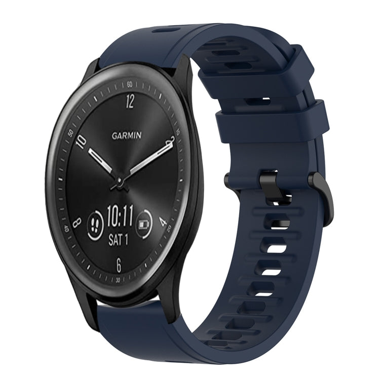 Cinturino in silicone morbido tinta unita da 20 mm, For Garmin Vivomove Sport, For Garmin Venu 2 Plus