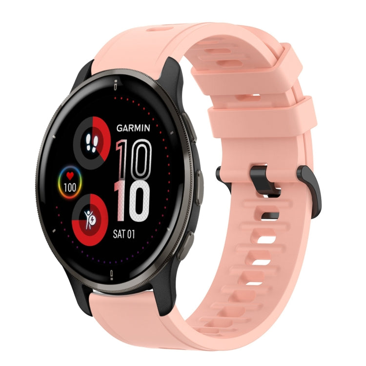 Cinturino in silicone morbido tinta unita da 20 mm, For Garmin Vivomove Sport, For Garmin Venu 2 Plus