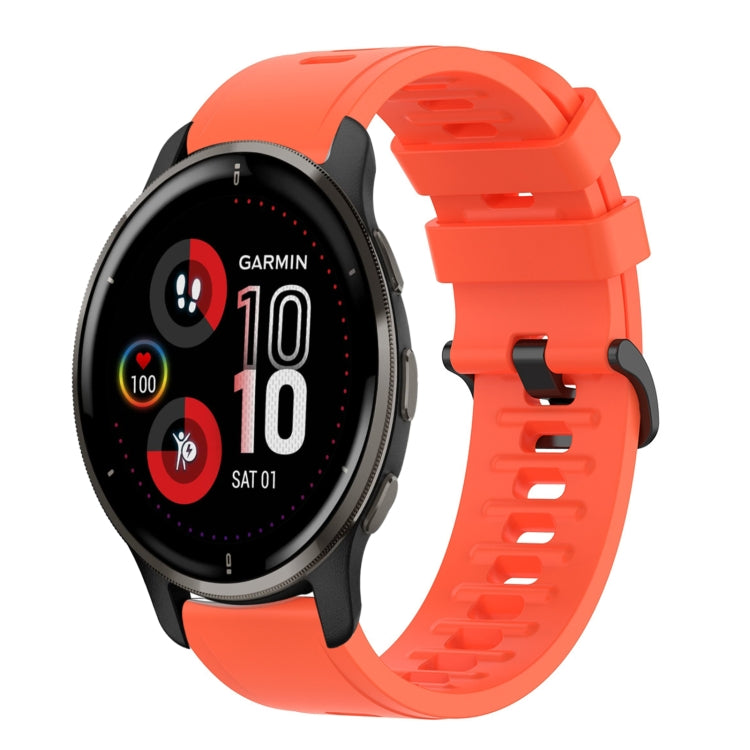 Cinturino in silicone morbido tinta unita da 20 mm, For Garmin Vivomove Sport, For Garmin Venu 2 Plus