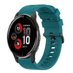 Cinturino in silicone morbido tinta unita da 20 mm, For Garmin Vivomove Sport, For Garmin Venu 2 Plus
