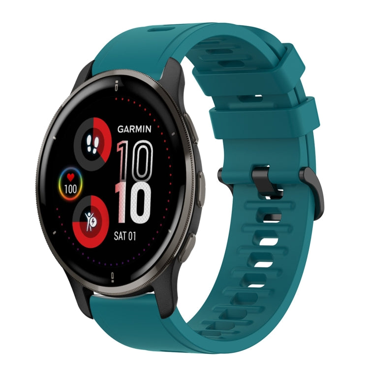 Cinturino in silicone morbido tinta unita da 20 mm, For Garmin Vivomove Sport, For Garmin Venu 2 Plus