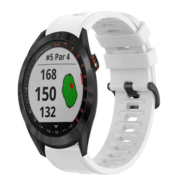Cinturino in silicone morbido tinta unita da 20 mm, For Garmin Approach S40, For Garmin Forerunner 158