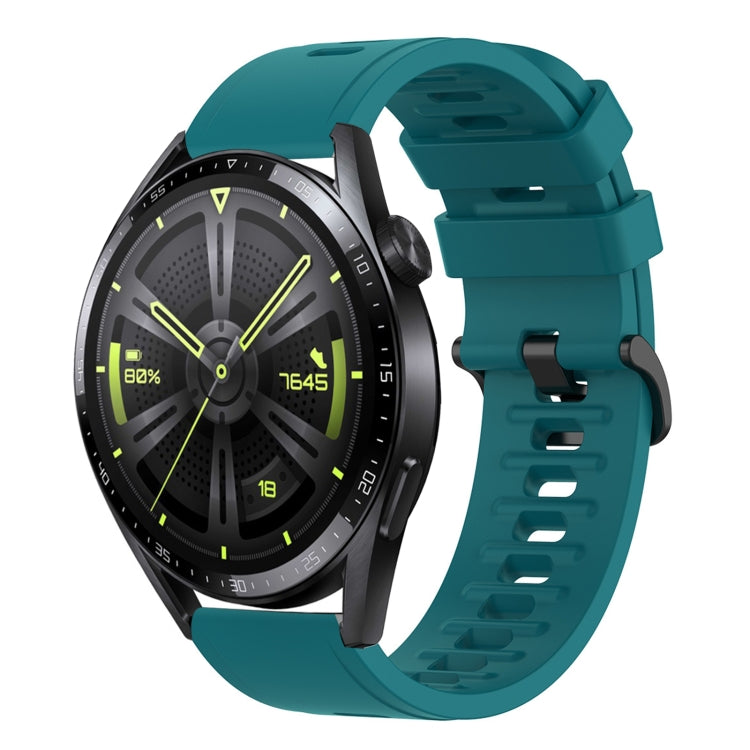 Cinturino in silicone morbido tinta unita da 20 mm, For Huawei Watch GT3 Pro 43mm, For Huawei Watch GT3 42mm