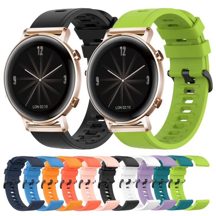 Cinturino in silicone morbido tinta unita da 20 mm, For Huawei Watch GT2 42mm, For Huawei Watch 2