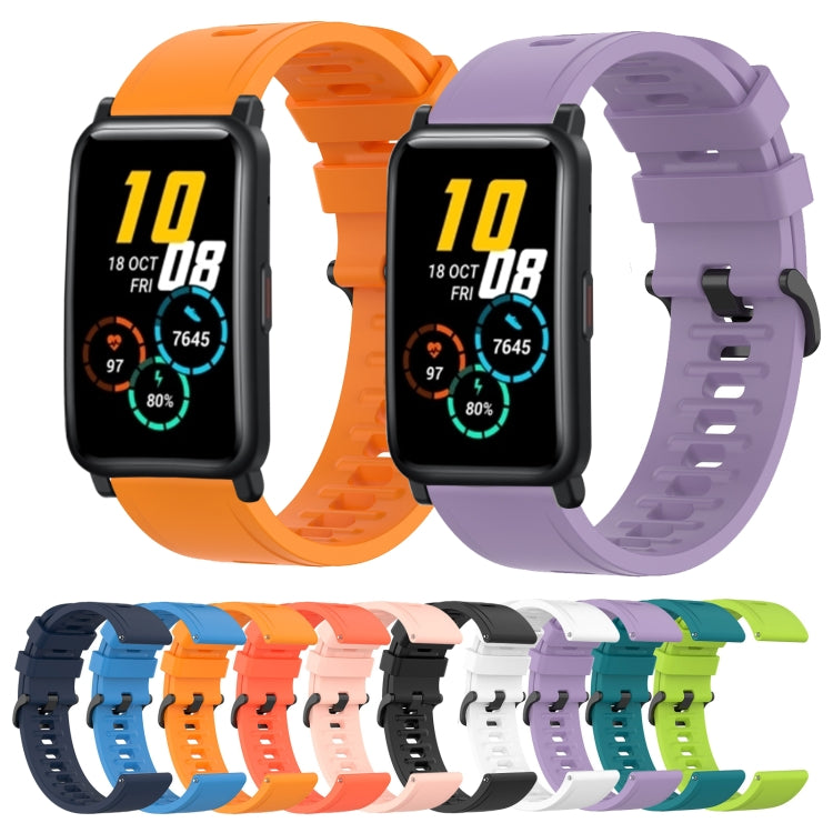 Cinturino in silicone morbido tinta unita da 20 mm, For Honor Watch ES, For Honor MagicWatch2 42mm