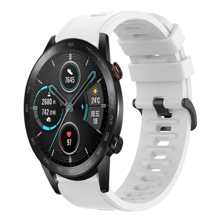 Cinturino in silicone morbido tinta unita da 20 mm, For Honor Watch ES, For Honor MagicWatch2 42mm
