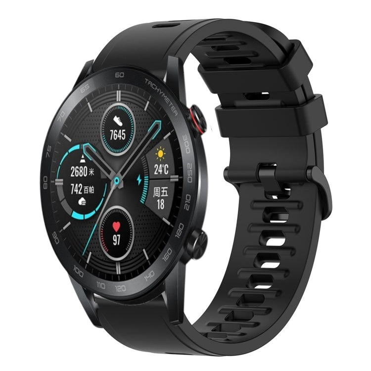 Cinturino in silicone morbido tinta unita da 20 mm, For Honor Watch ES, For Honor MagicWatch2 42mm