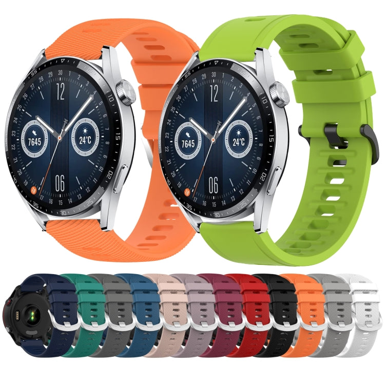Cinturino in silicone morbido tinta unita da 22 mm, For Huawei Watch GT3 Pro 46mm, For Huawei Watch GT3 46mm
