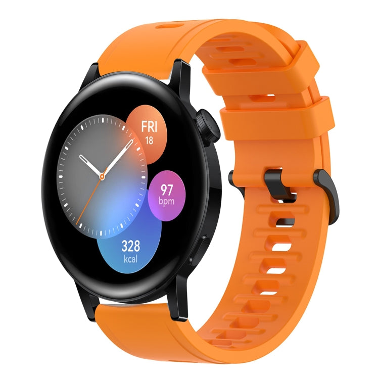 Cinturino in silicone morbido tinta unita da 22 mm, For Huawei Watch GT Runner, For Huawei Watch 3