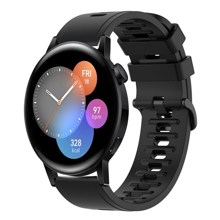 Cinturino in silicone morbido tinta unita da 22 mm, For Huawei Watch GT Runner, For Huawei Watch 3