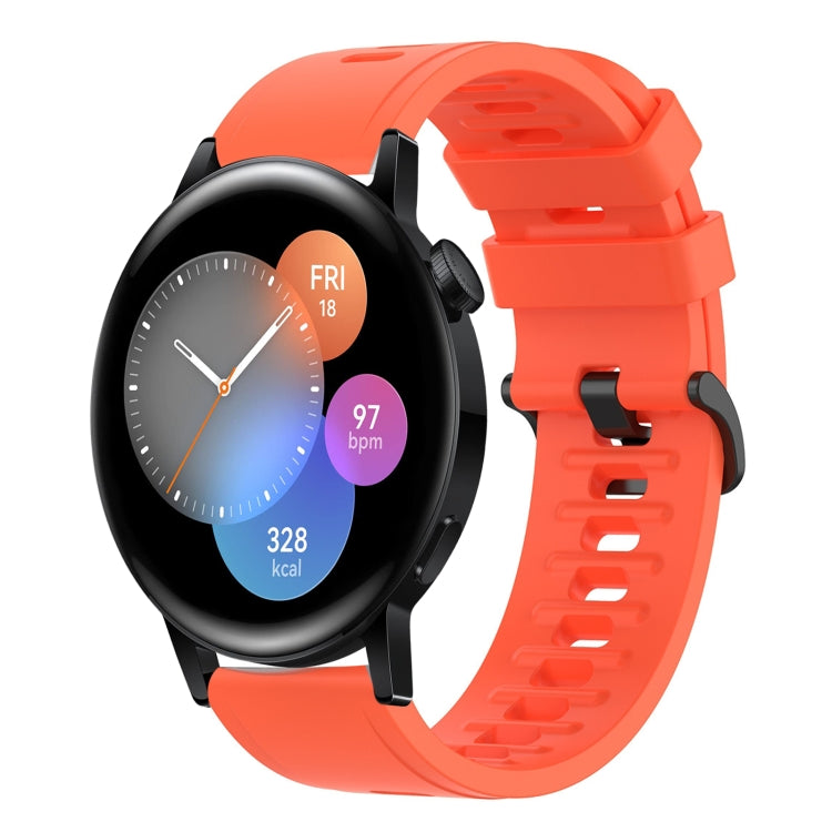 Cinturino in silicone morbido tinta unita da 22 mm, For Huawei Watch GT Runner, For Huawei Watch 3