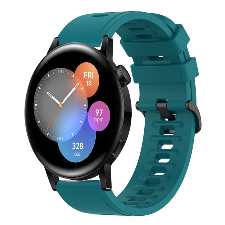 Cinturino in silicone morbido tinta unita da 22 mm, For Huawei Watch GT Runner, For Huawei Watch 3