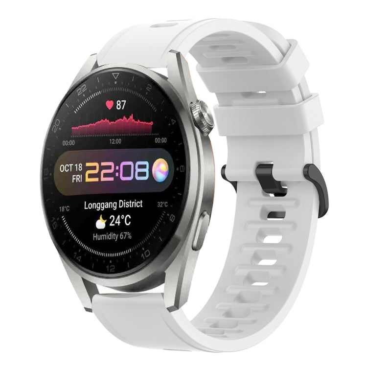 Cinturino in silicone morbido tinta unita da 22 mm, For Huawei Watch 3 Pro, For Huawei GT2 Pro