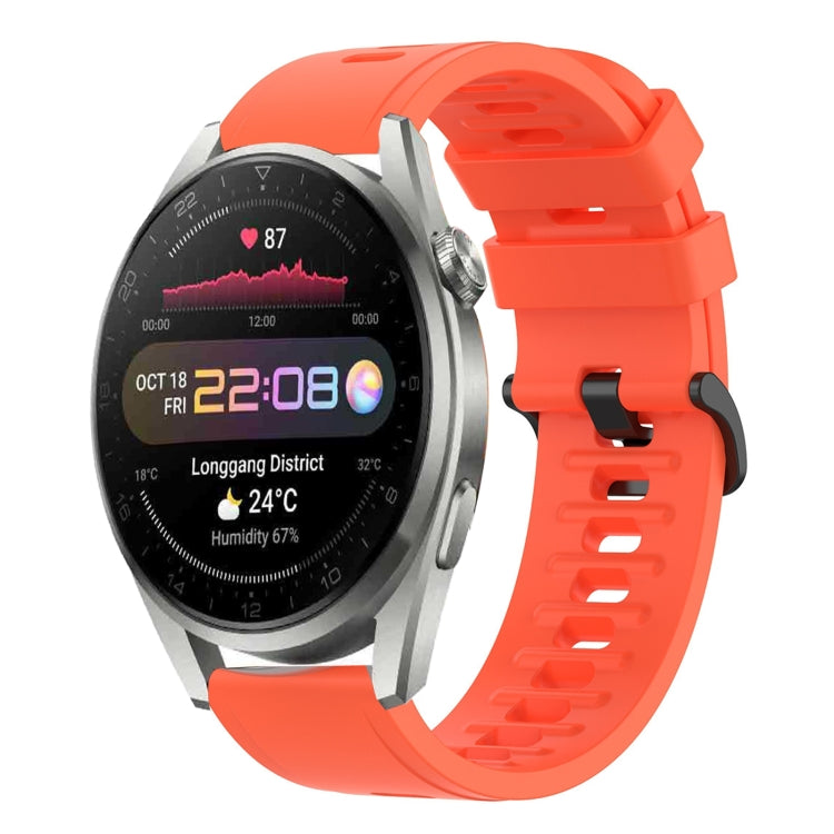 Cinturino in silicone morbido tinta unita da 22 mm, For Huawei Watch 3 Pro, For Huawei GT2 Pro