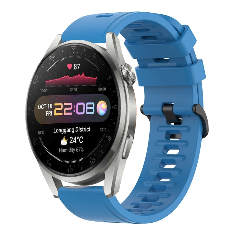 Cinturino in silicone morbido tinta unita da 22 mm, For Huawei Watch 3 Pro, For Huawei GT2 Pro