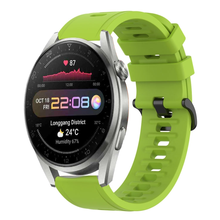 Cinturino in silicone morbido tinta unita da 22 mm, For Huawei Watch 3 Pro, For Huawei GT2 Pro