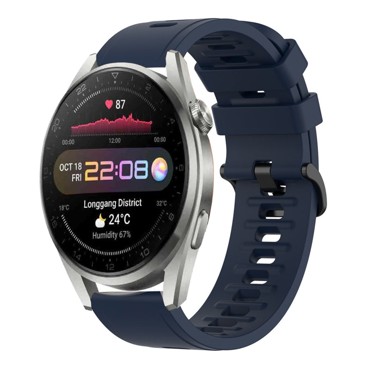 Cinturino in silicone morbido tinta unita da 22 mm, For Huawei Watch 3 Pro, For Huawei GT2 Pro