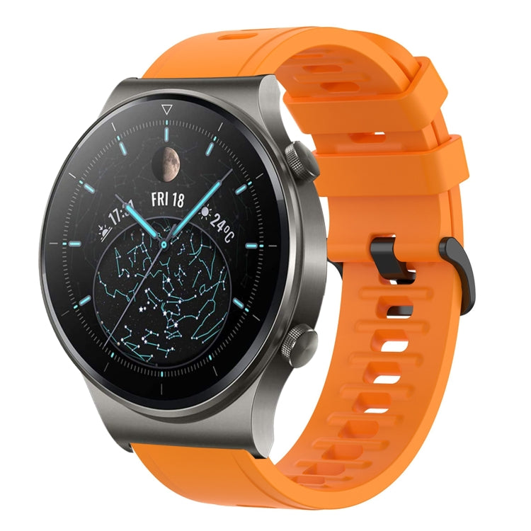 Cinturino in silicone morbido tinta unita da 22 mm, For Huawei Watch 3 Pro, For Huawei GT2 Pro