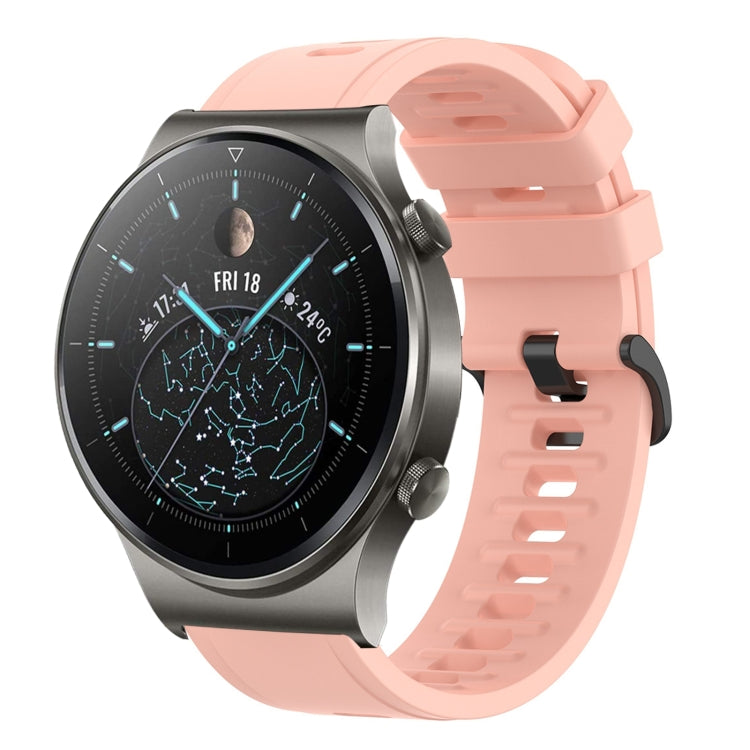 Cinturino in silicone morbido tinta unita da 22 mm, For Huawei Watch 3 Pro, For Huawei GT2 Pro